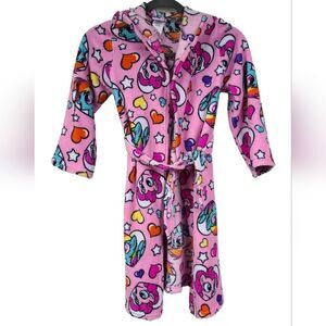 🚨 FLAW - My Little Pony Pink Plush Bath Robe Girls Fuzzy Bathrobe Fabric Piece
